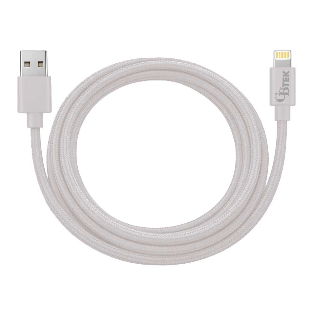 CBTEK MFi Lightning to USB-A 6 ft Cable-White