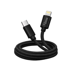 CBTEK MFi Lightning to Type-C 4 ft Cable-Black