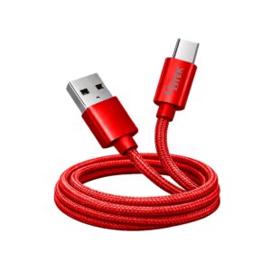 CBTEK Type-C to USB-A 4 ft Cable-Red