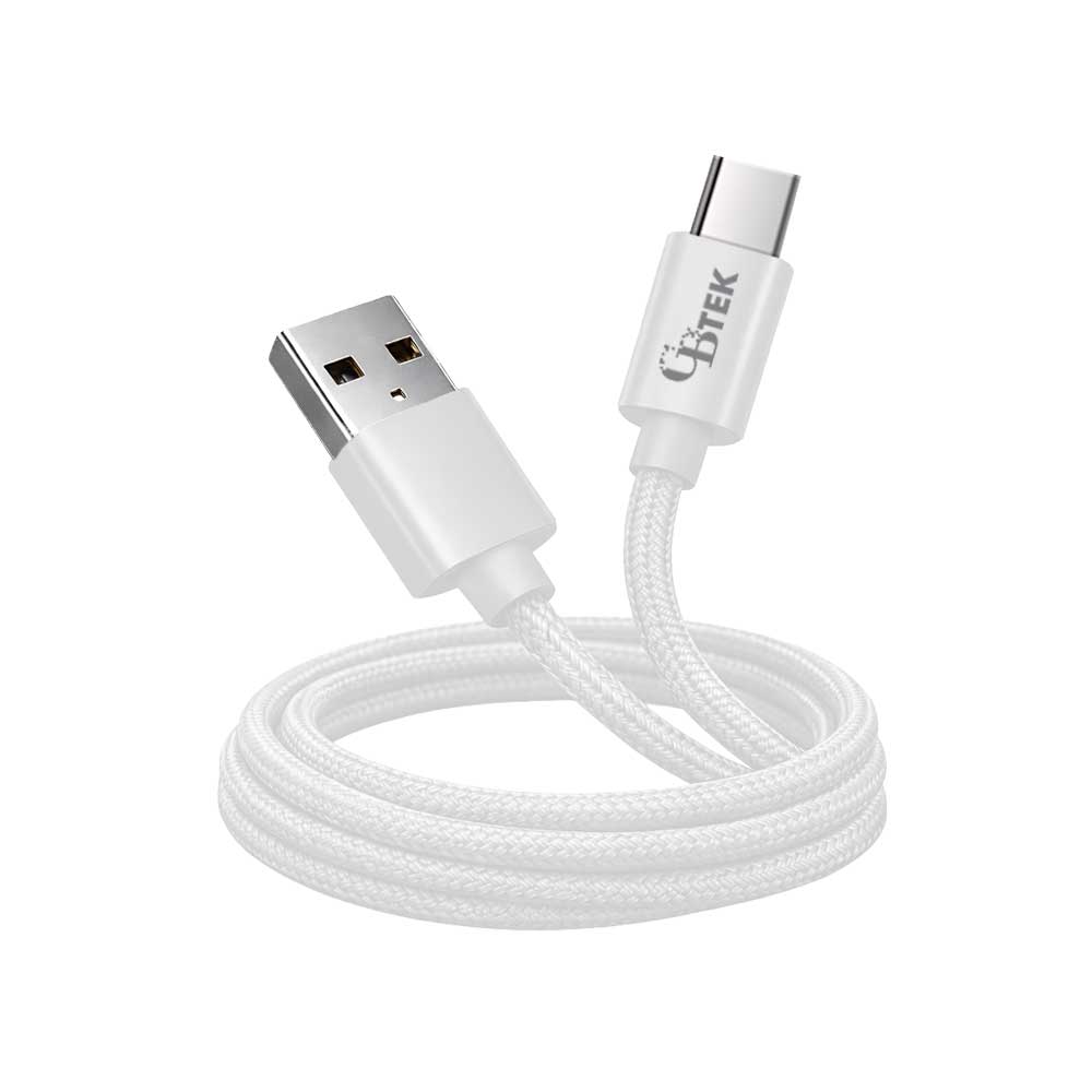 CBTEK Type-C to USB-A 4 ft Cable-White