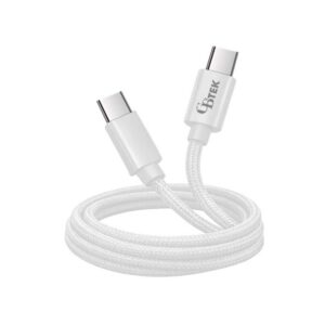 CBTEK Type-C to Type-C 4 ft Cable-White