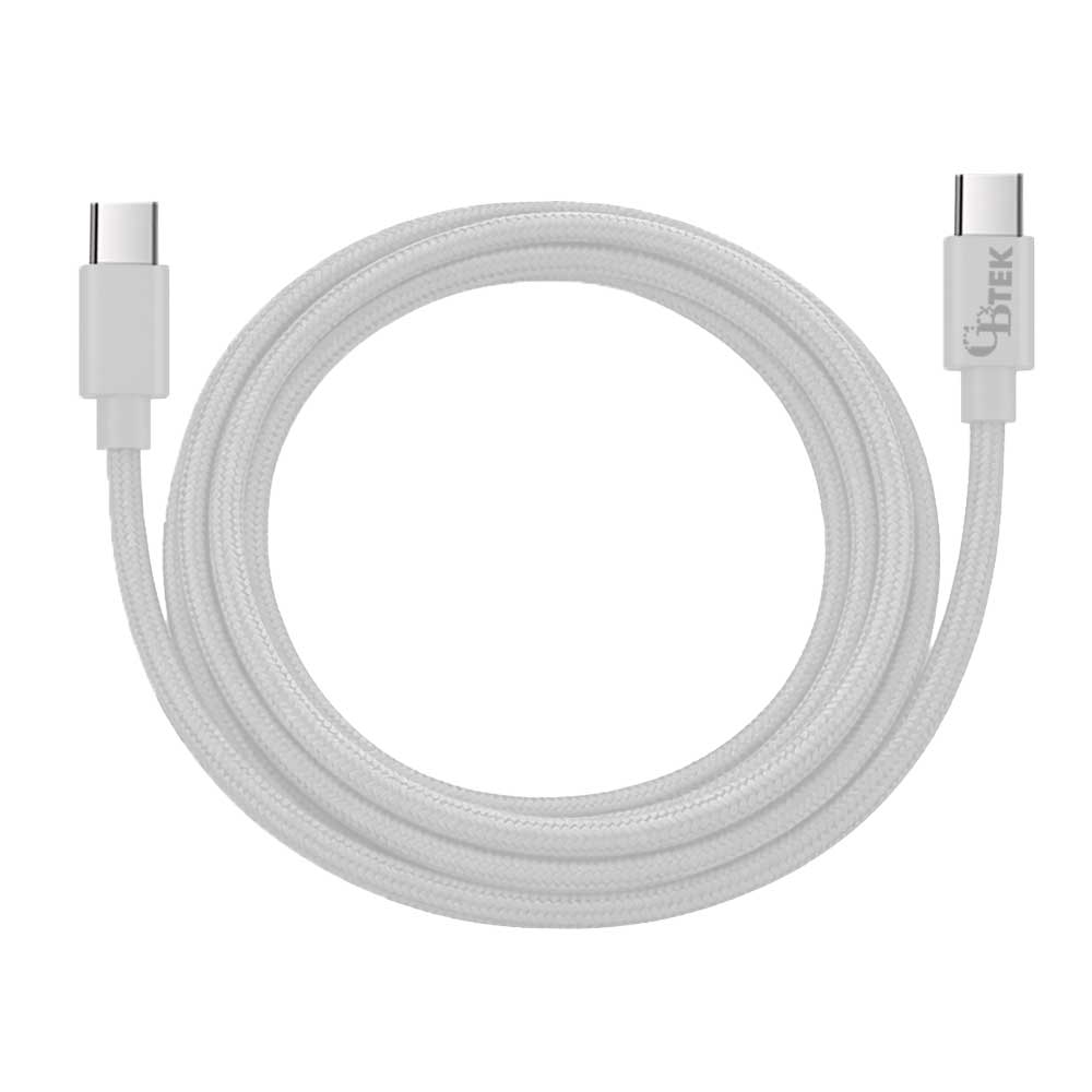 CBTEK Type-C to Type-C 6 ft Cable-White