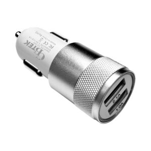 CBTEK Dual Port USB-A 1A & 2.1A USB-A Ports - Silver