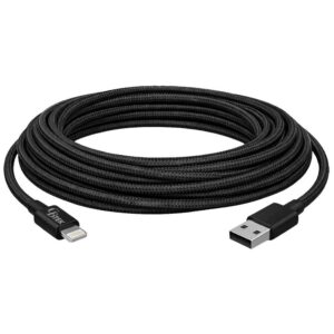 CBTEK MFi Lightning to USB-A 10 ft Cable-Black