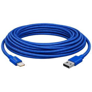 CBTEK Type-C to USB-A 10 ft Cable-Blue