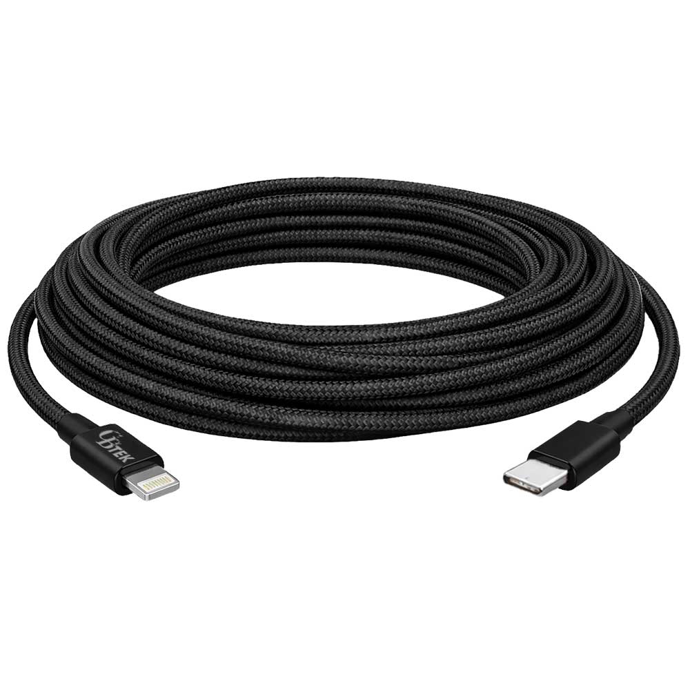 CBTEK MFi Lightning to Type-C 10 ft Cable-Black