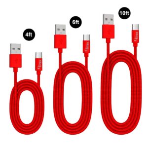 CBTEK Type-C to USB-A Combo Pack-Red